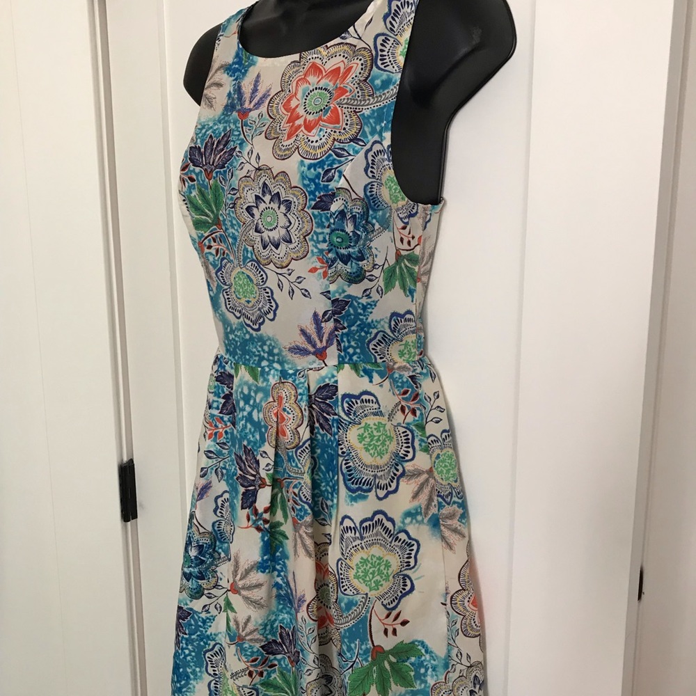 Anthro Everly Floral/Paisley Dress